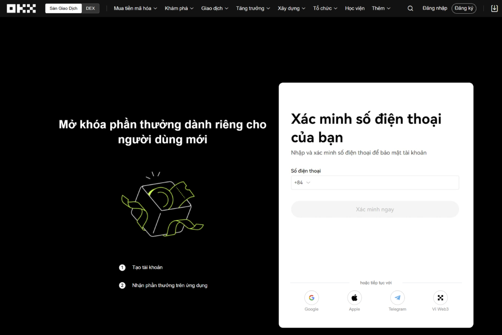 Hướng dẫn cách tạo tài khoản và sử dụng sàn giao dịch OKX