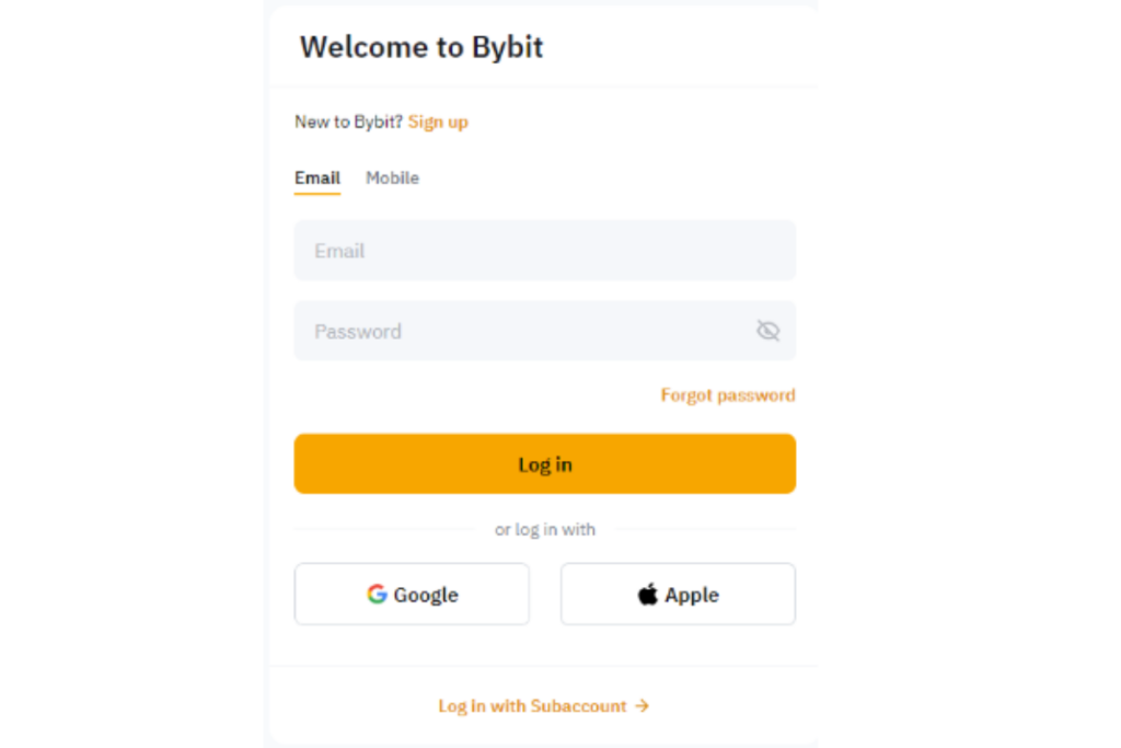 Hướng dẫn cách đăng kí Bybit trên điện thoại